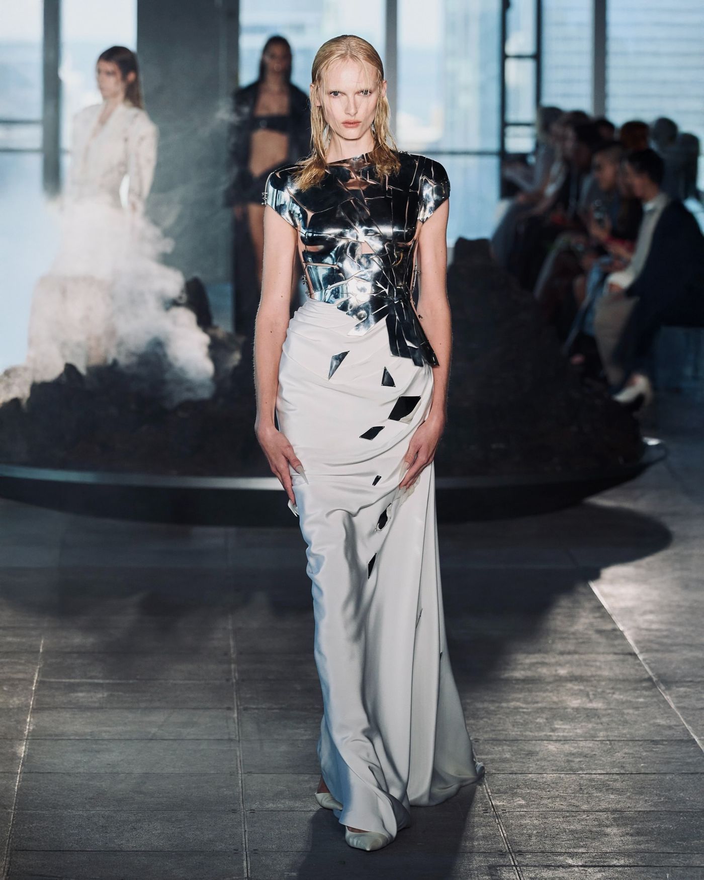 Grace Ling SS25 runway show featuring Alex Consani cast by GO-SEE
